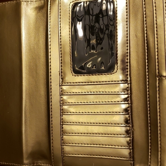 Steve Madden Wristlet Wallet Black Faux Leather EUC - Picture 7 of 12